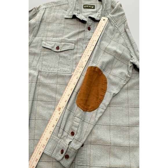 Orvis Fairbanks Flannel Shirt Mens Large Classic Fit Button Up Long Sleeve - Picture 8 of 11